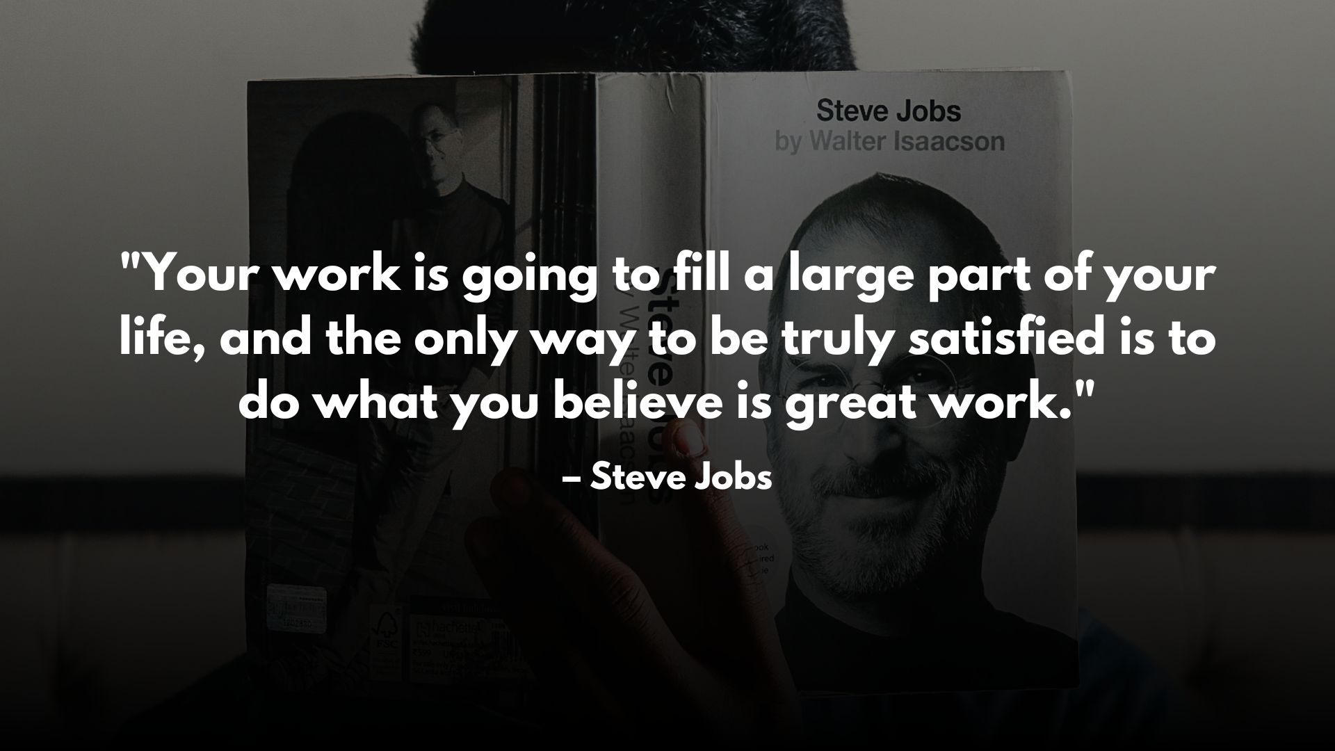 Inspirational quotes for work image with steve jobs quote