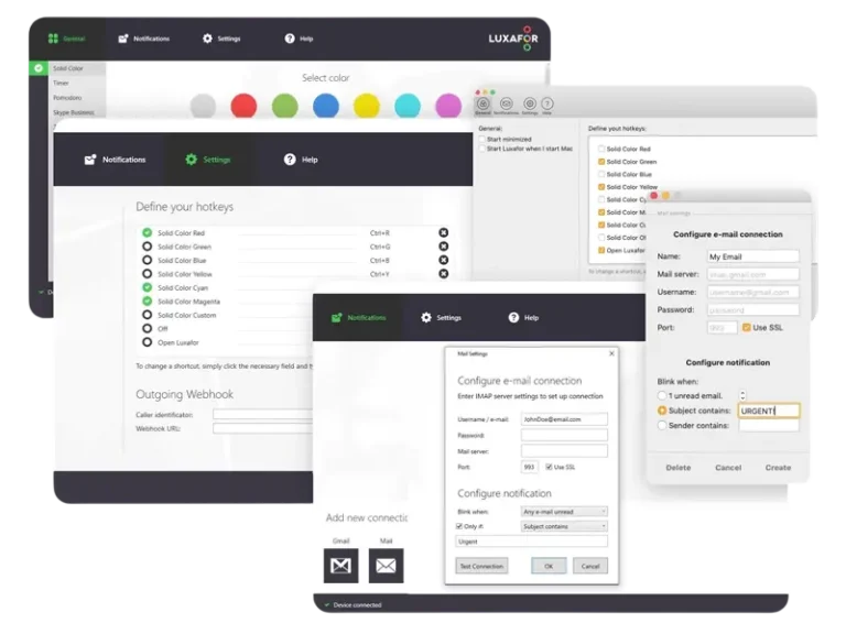 Luxafor Flag USB busy light – office availability indicator 44 Luxafor Feature Screens 2 2 1 Photoroom