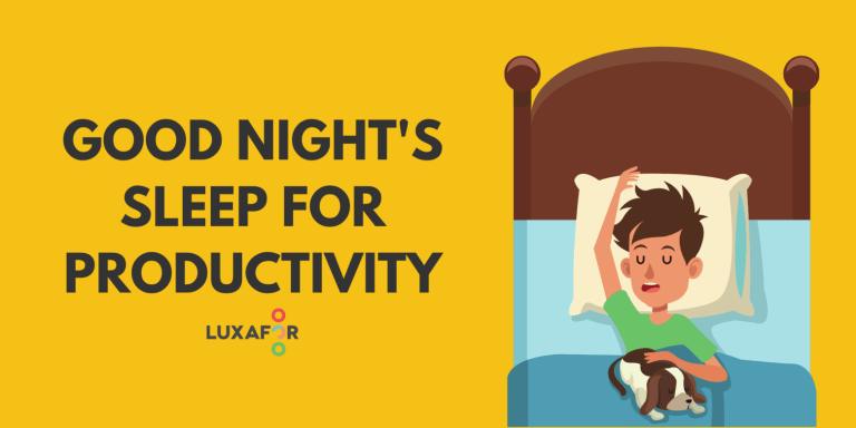 Good night's sleep for productivity - Luxafor