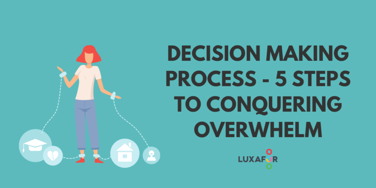 Decision Making Process - 5 Steps to Conquering Overwhelm - Luxafor