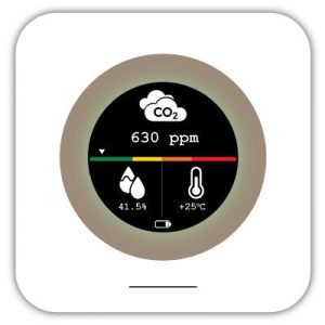 The Luxafor CO2 Monitor can help improve your health by monitoring the air quality in your workspace or home