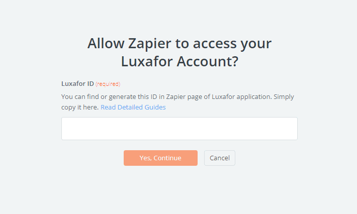 Zapier access for Luxafor