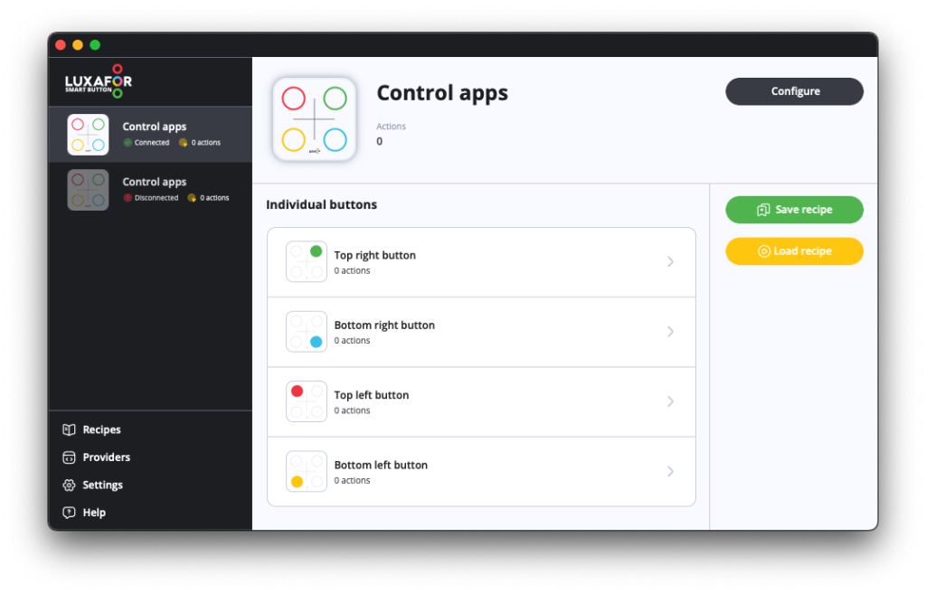 Control apps