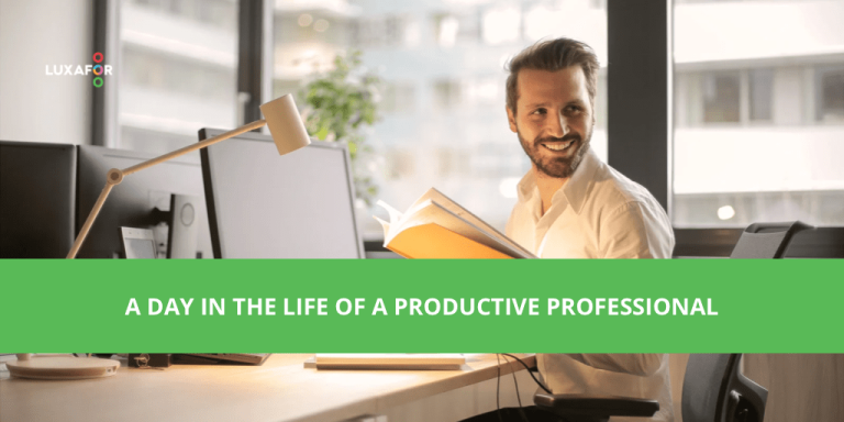 A day in the life of a productive professional